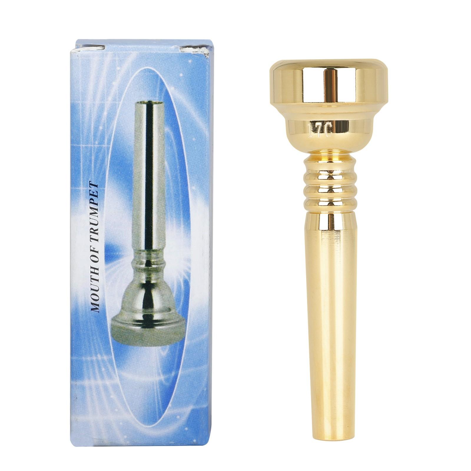 

Vintage Style 17C Trumpet Mouthpiece Brass Instrument Accessory for Brass Trumpet Musical Performance and Practice Use One Size золотой