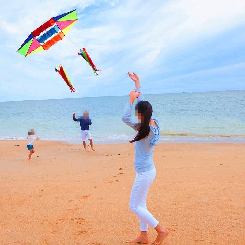 Weifang Easy-Fly Rainbow Glider: Large Adult Triangle Kite