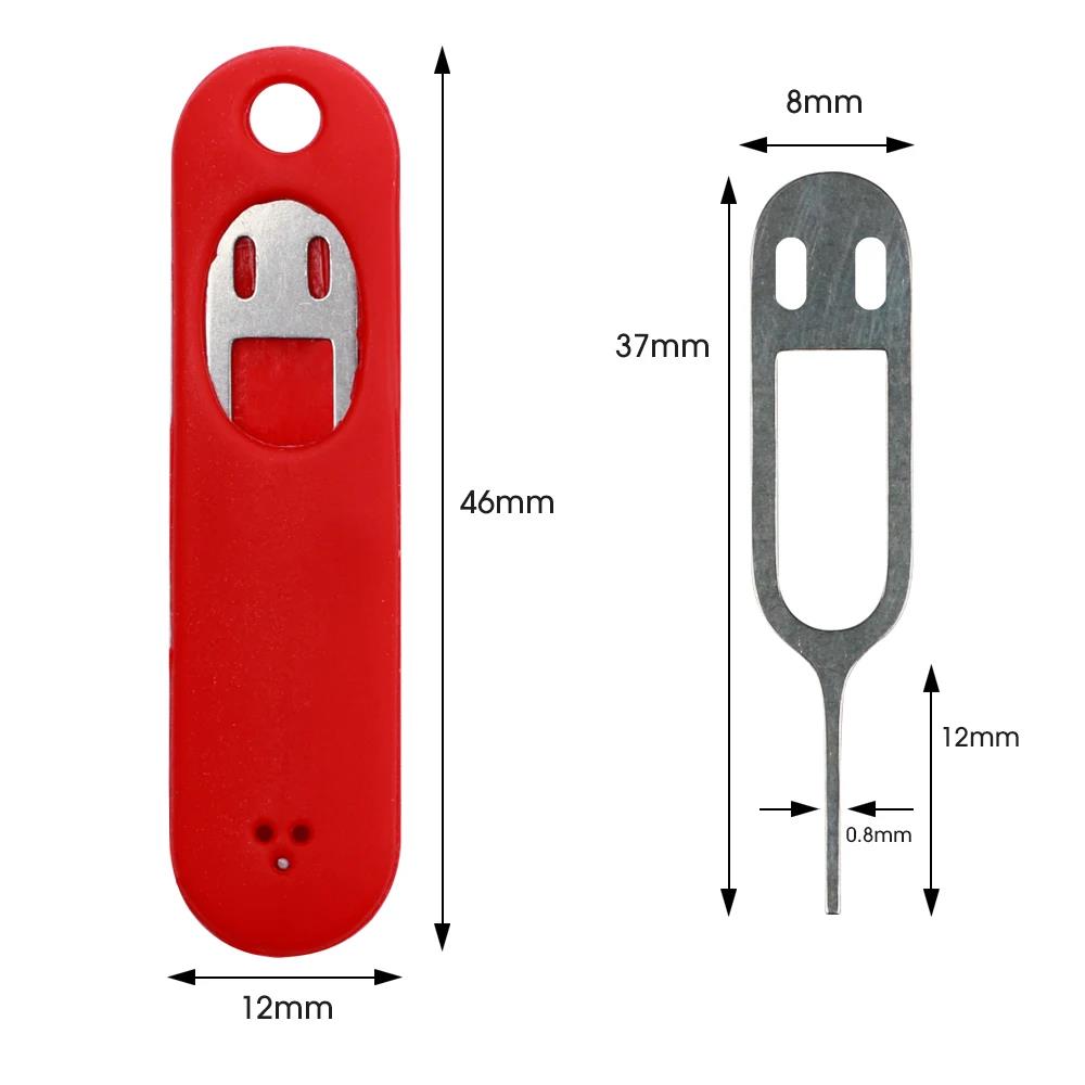 SIM Card Removal Tool Mobile Phone Sim Card Unlock Chip Pin Tool Tray Eject Pin Tools Needle Opener Ejector with Anti-lost Case