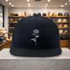 Rose Line Art Print Baseball Cap Polyester Unisex HipHop Snapback Hat Casual Seasonless Accessory