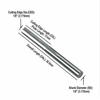 10pcs 2 Flutes Straight Slot CNC Router Bits with 18 Inch Shank for Milling Cutter Set Designed for CNC Machines