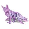 PLA 3D Printed Model Multi-jointed Movable Fine-tailed Fox Doll Multicolor Articulated Animal Figurine Desktop Decoration