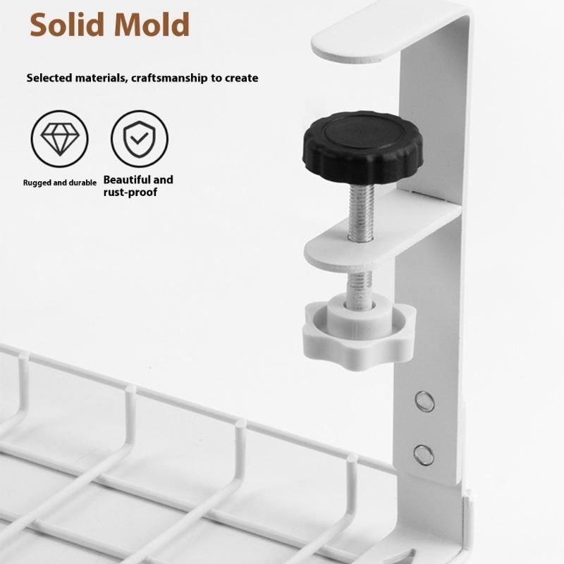 Cable Management Rack Desk Cable Organization Under Desk Cord Storage Wire Cord Organization Easy to Use Storage Accessories