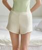 VIKINI VENDER Scrunchie Knit Micro Shorts Cover-Up - Ivory
