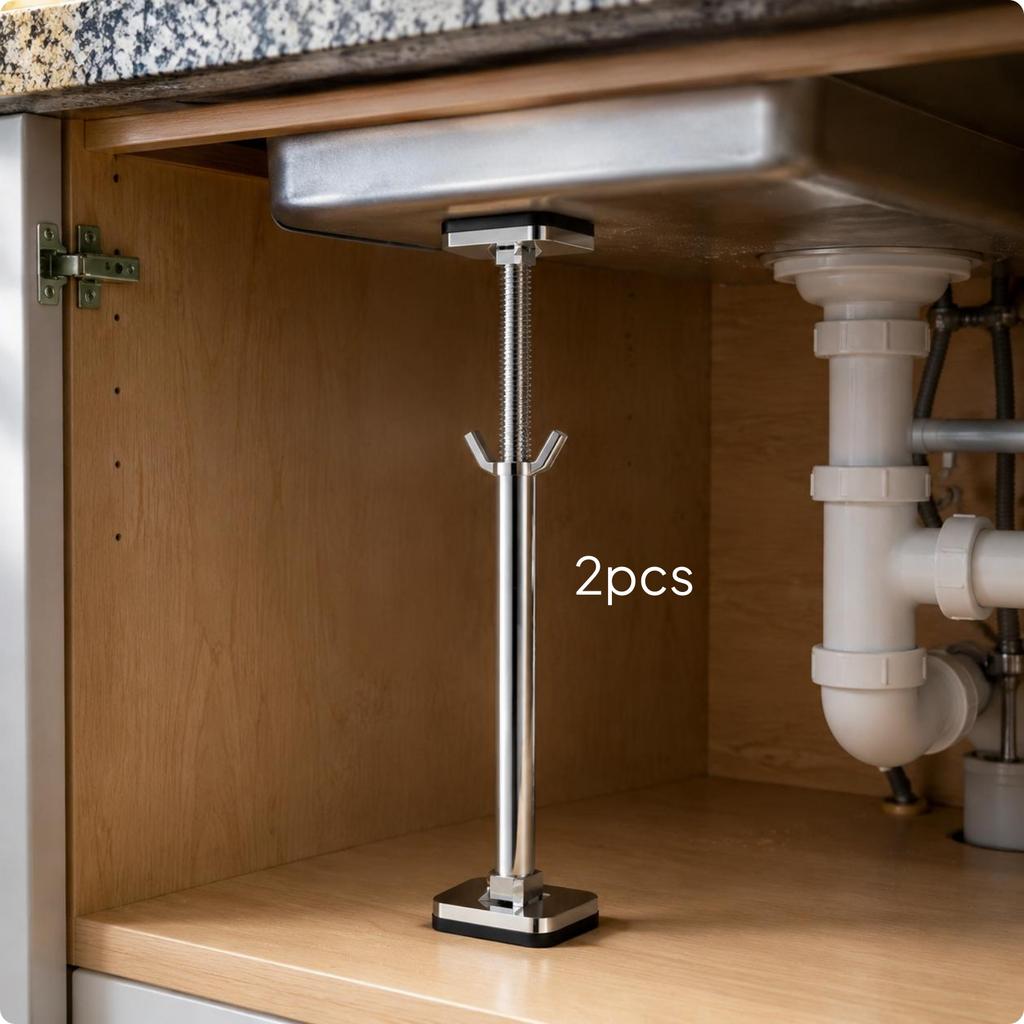 Under-Mount Sink Support Brace Heavy Duty Undermount Sink Bracket Home Repair Hardware Universal Fit Space Saving for Bathroom
