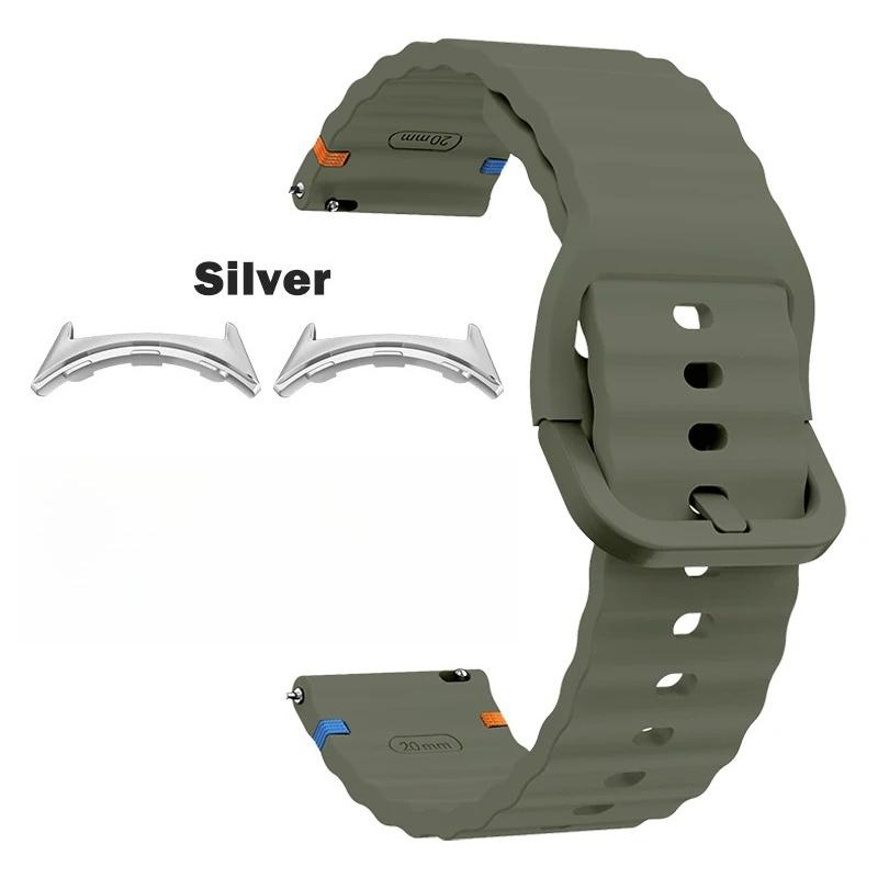 Sport-Ersatzarmband Passend für Google Pixel Watch 4/3 41mm 45mm Zubehör Wellen-Silikonband für Google Pixel Watch 2 1 Correa