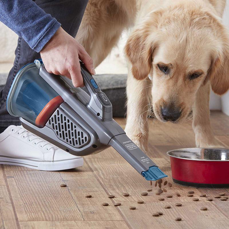 BLACK & DECKER Vacuum Cleaner | BHHV320B-QW | Cordless Operating | Handstick | 12 V | Operating Time (max) 20 Min | Grey/Blue