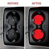 Non-Slip Car Cup Coaster - Universal Cup Holder with Ornament Design - Red - Interior Car Accessories
