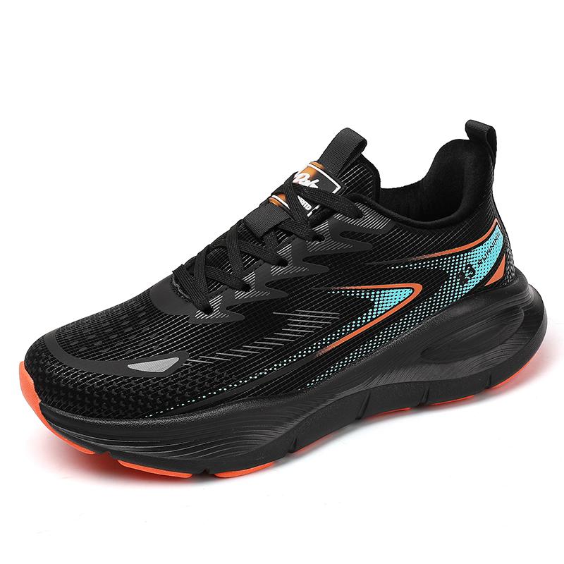 Mens Running Shoes 2026 New Mesh Breathable Comfortable Sports Shoes Trendy Casual Flat Lace-up Sneakers for Men