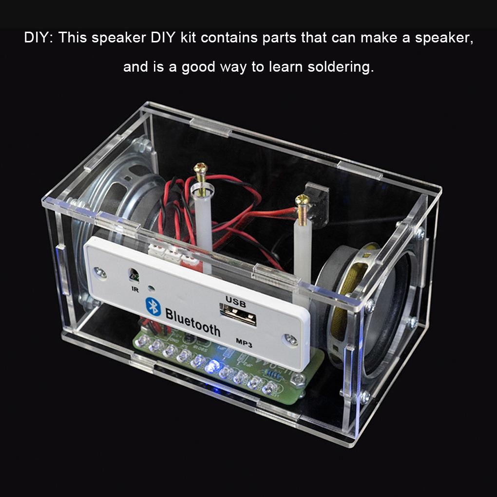 Adults Children Portable Wireless Speaker DIY Crafting Kit Stereo Sound Speakers Making Set Handmade Accessories