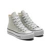 Converse Chuck Taylor All Star Lift Plateau High Light Silver Damen Sneaker Schwarz Weiß 572720C