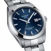 Tissot Gentleman Automatic Powermatic 80 Watch with Silicon Bracelet, T1274071104100, Men's Blue Dial