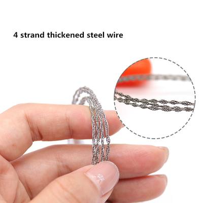 Portable Mini Stainless Steel Wire Saw Rescue Emergency Camping Survival Outdoor Strong Pocket Chain Rope Hand Cable String Saw