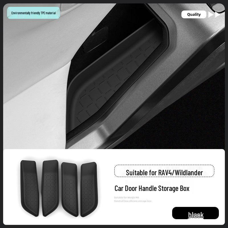Compatible with 26 Toyota RAV4 Rongfang Weilanda Models: Car Door Handle Storage Box Accessories.