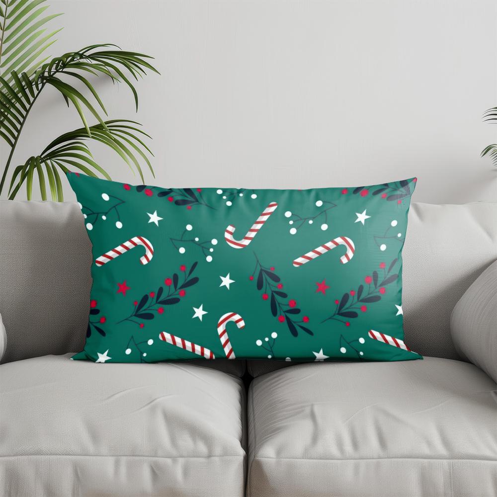 Home Decor Cute Dog Pattern Throw Pillow Suitable For Sofa Bedroom Car Pillow Cover Cushion Rectangular Back Cushion