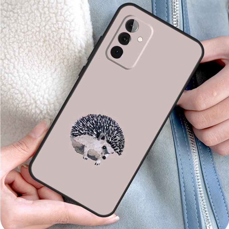 Cute Hedgehog Phone Case For Samsung Galaxy A52 A32 A12 A14 A34 A54 A51 A71 A53 A33 A13 A15 A25 A35 A55