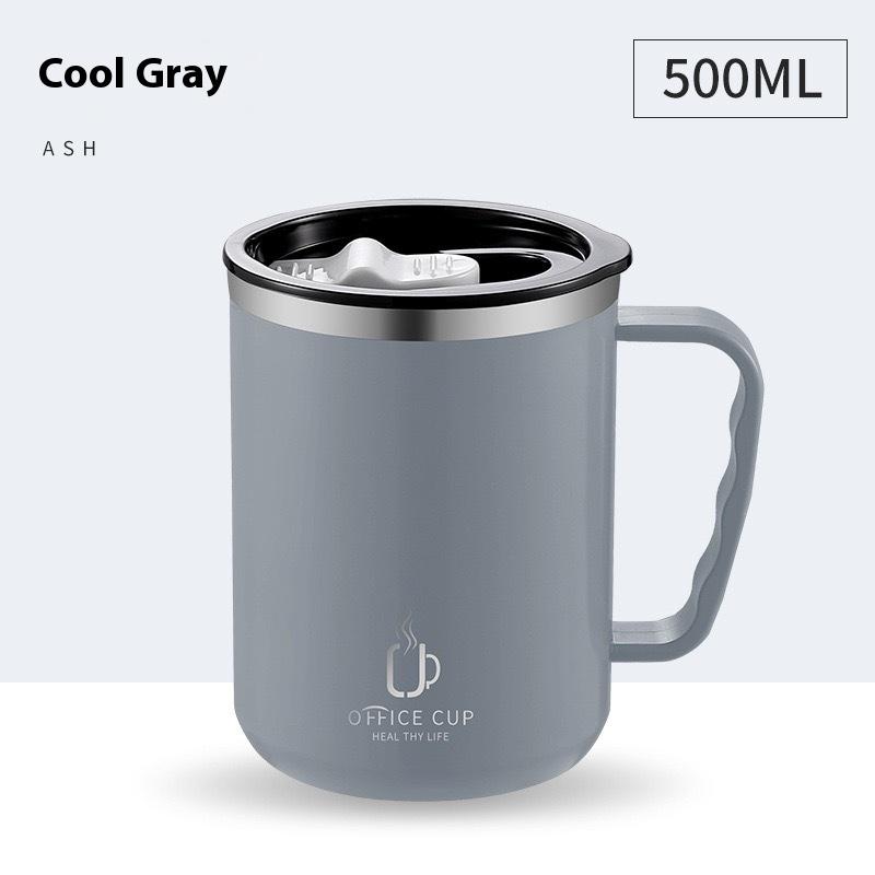304 Stainless Steel Mug, Double-layer Heat and Cold Preservation, Business Portable Coffee Cup Office with Handle for Making Tea