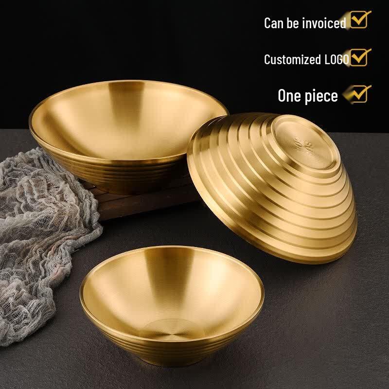 Qiwei 304 Stainless Steel Large Soup Noodle Bowl