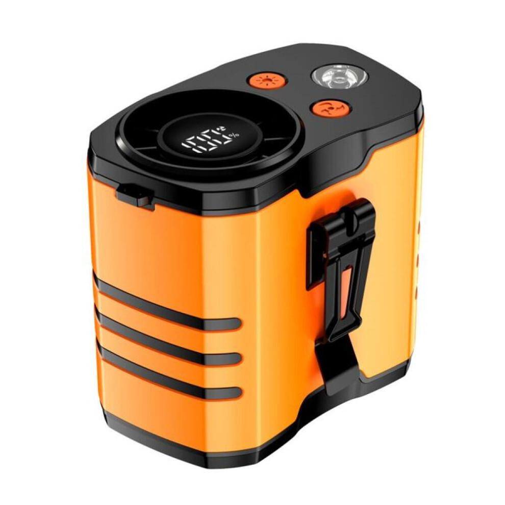 Draagbare ventilator - 10 instelbare snelheden, oplaadbare batterij van 10.000 mAh, display. Luchtreiniger - ionisator.