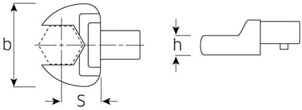 STAHLWILLE Torque Wrench Replacement Head 731/40-17 (Spanner) (58214017)