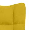 Vidaxl Armchair, Mustard Yellow, Upholstered In Velvet
