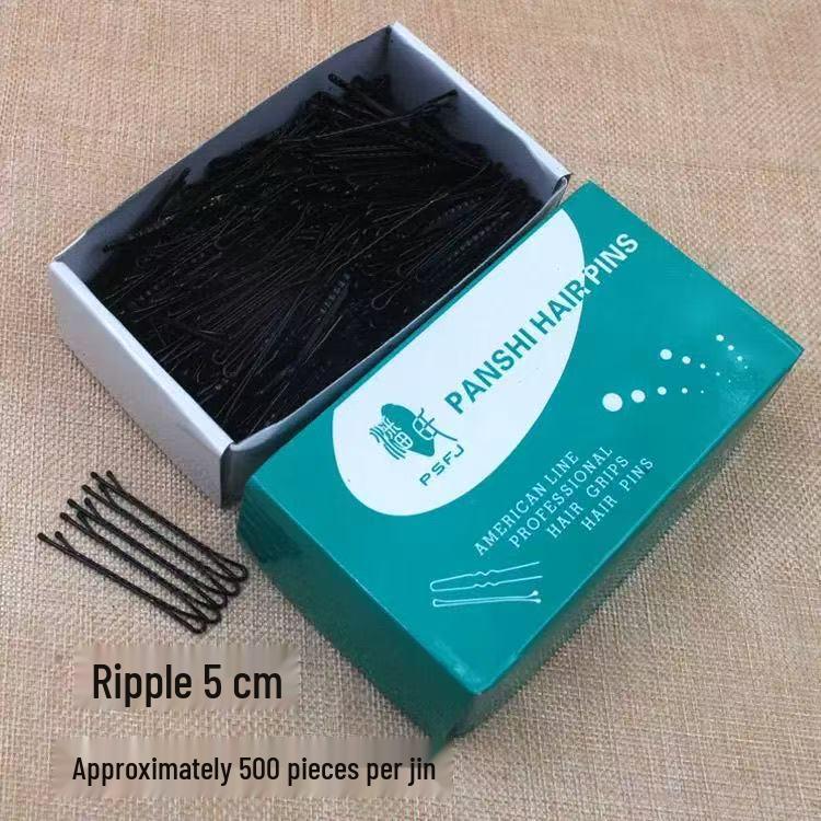 500g Pack of Black Steel Hair Clips for Women - Simple Small Barrettes for Hair Fixing