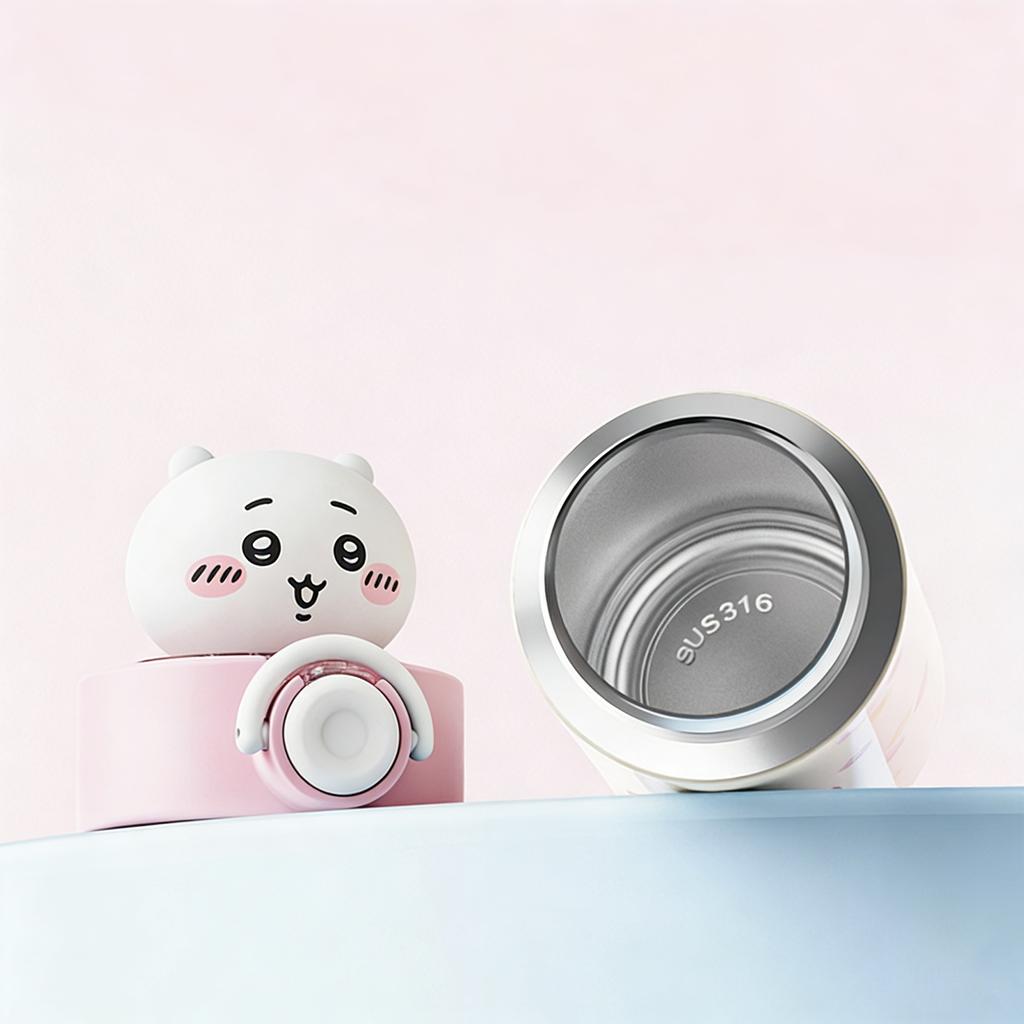 Anime süße Vakuumtasse Cartoon tragbar große Kapazität 316 Auskleidung Wasserbecher 550ml