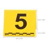 Physical Evidence Sign Crime Scene Number Placard Yellow Detective Birthday Party Decorations