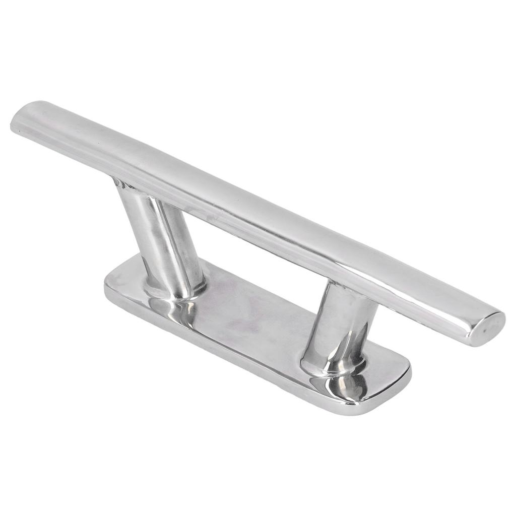 200mm 8in Stainless Steel Mooring Cleat Elliptical Tube Type Dock Deck Rope for Boat Yacht RV