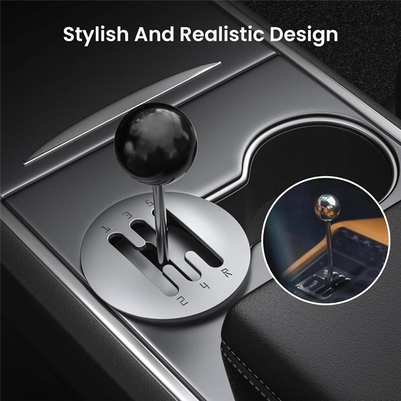 For Tesla Cup Holder Gear Shifter Toy,For Tesla Model 3 Model Y Cup Holder, For Ideal Fun For Tesla Model Y Accessories-M53K