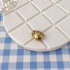 Sterling Silver & Imitation Gold Lotus Bow Star Spacer Beads for Baby Rope Weaving