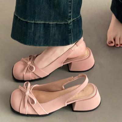 Mode Damen High Heels Sandalen Kleid Mary Janes Schuhe Mode Klobige Pumps Damen Hausschuhe 2025 Sommer Trend Marke Sandalias De Mujer