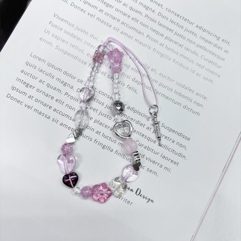 Łańcuszek do telefonu Y2K Uroczy brelok z zawieszką Pasek Smycz Słodka dziewczyna Kobiety Zawieszka do torby Wisząca ozdoba Prezent urodzinowy