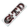 3D Metal GTD Style Emblem - For Rear Trunk & Front Grill, Compatible with Select VW Polo/Golf MK4-MK7 Models Auto Accessories