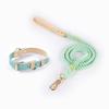 2025 Hot Eco-Friendly Soft  Breathable Leather Modern Dog Collar with Leashes Set For Pets