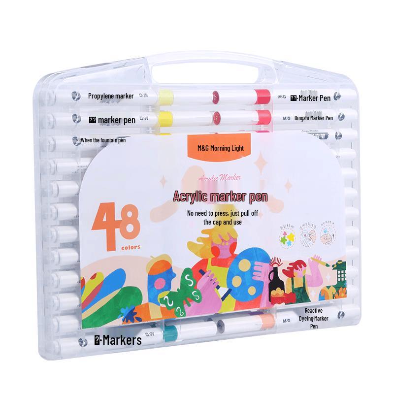 M&G 36-Color Acrylic Marker Pen Set