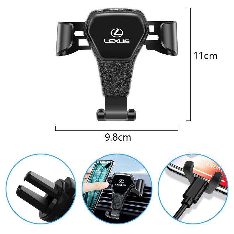 Car Phone Holder Air Vent Gravity Smartphone Stand For Lexus F SPORT RX300 IS200 IS250 ES350 Ct200h UX250h NX300h RX350 ES300h