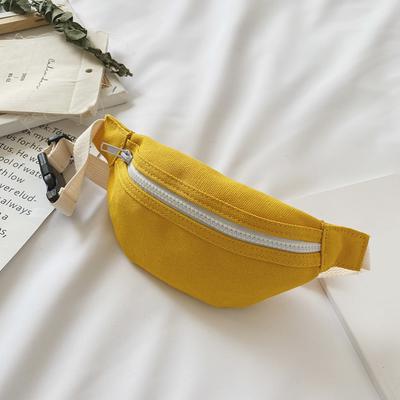 Bolsas de Peito Casuais de Lona para Crianças Pochetes Simples Diárias Bolsas de Cintura Bolsas Mensageiras Doces de Viagem Cor Sólida Bolsas Transversais