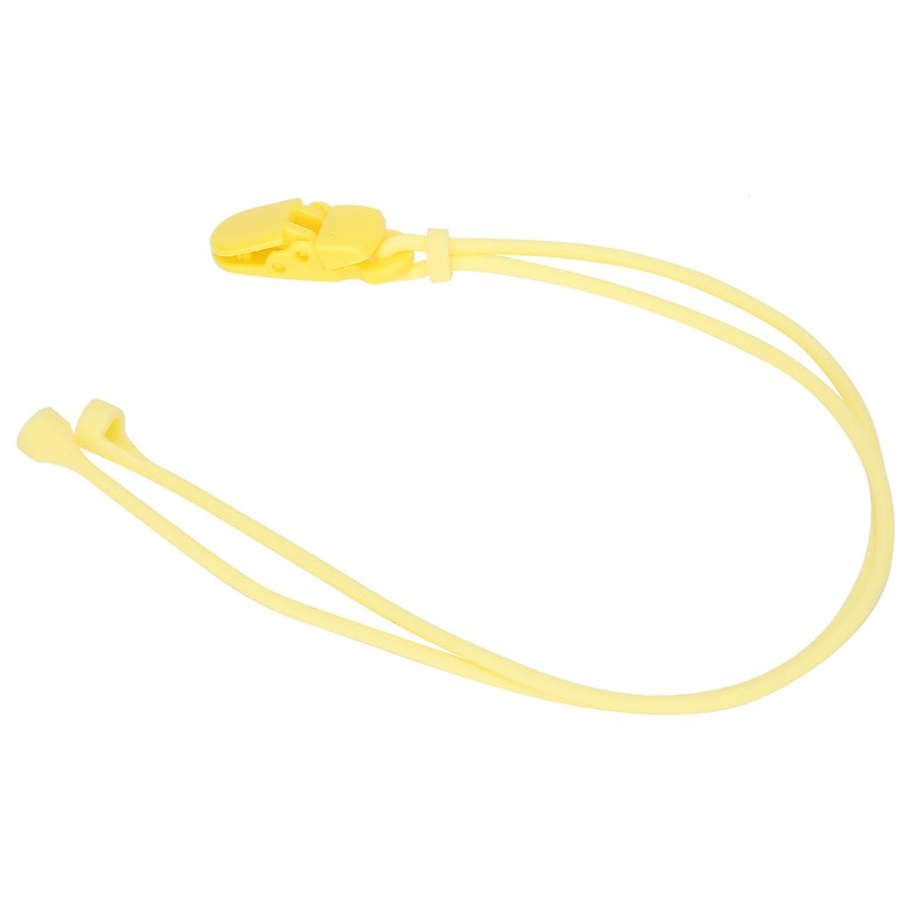 Silikon Anti-Verlust Lanyard Hörgerätehalter Riemen Schutzseil für ältere Menschen(Schwarz )