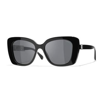 Occhiali da sole a forma di farfalla Occhiali da sole da donna Nero Bianco CH5422BA-1026S4