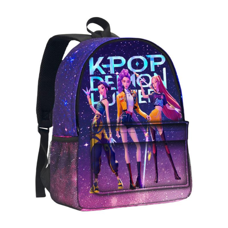 

Hunter Witch Group Kpop 3d Starry Sky Backpack With Polyester Material For Middle School Students Style A