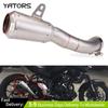 Exhaust Muffler Mid Link Pipe System Motorcycle For YAMAHA YZF R3 2013-2020 Exhaust Systems Exhausts Pipes