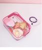 12-Piece Clear PVC Zipper Pouches Fashion Portable Makeup Storage Bags for Women Travel Organizing Toiletries Large