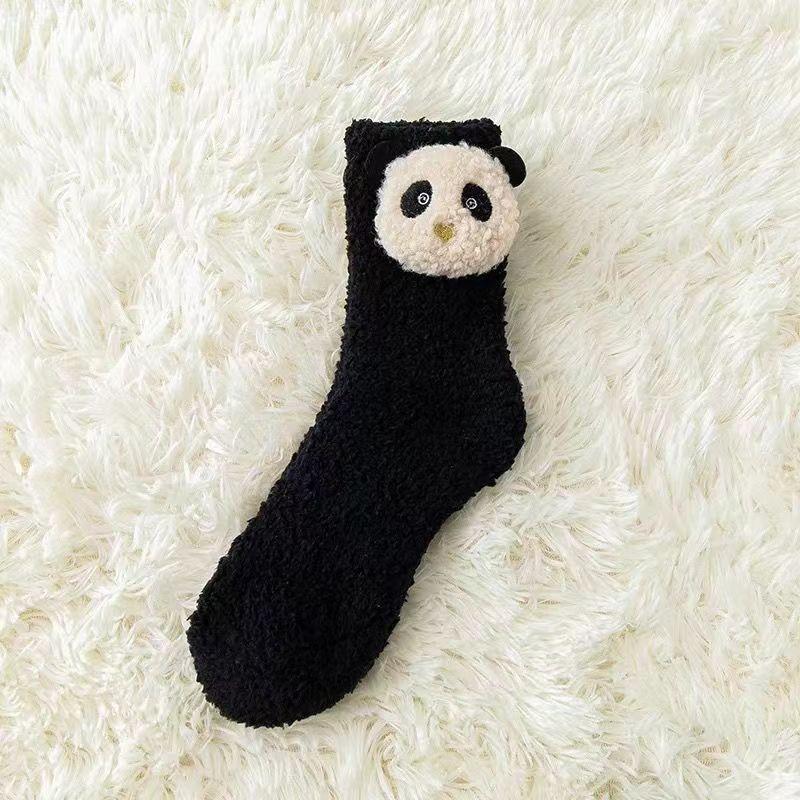 Coral Fleece Socks, Thickened Thermal Floor Socks, Terry Accessories Medium Tube Socks