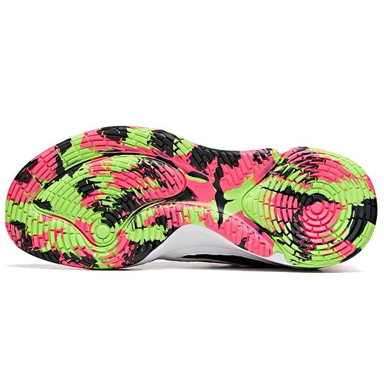 Anta Düşük Bilekli Performans Basketbol Ayakkabıları Erkek Spor Ayakkabı Siyah Yeşil Beyaz 112021610-1