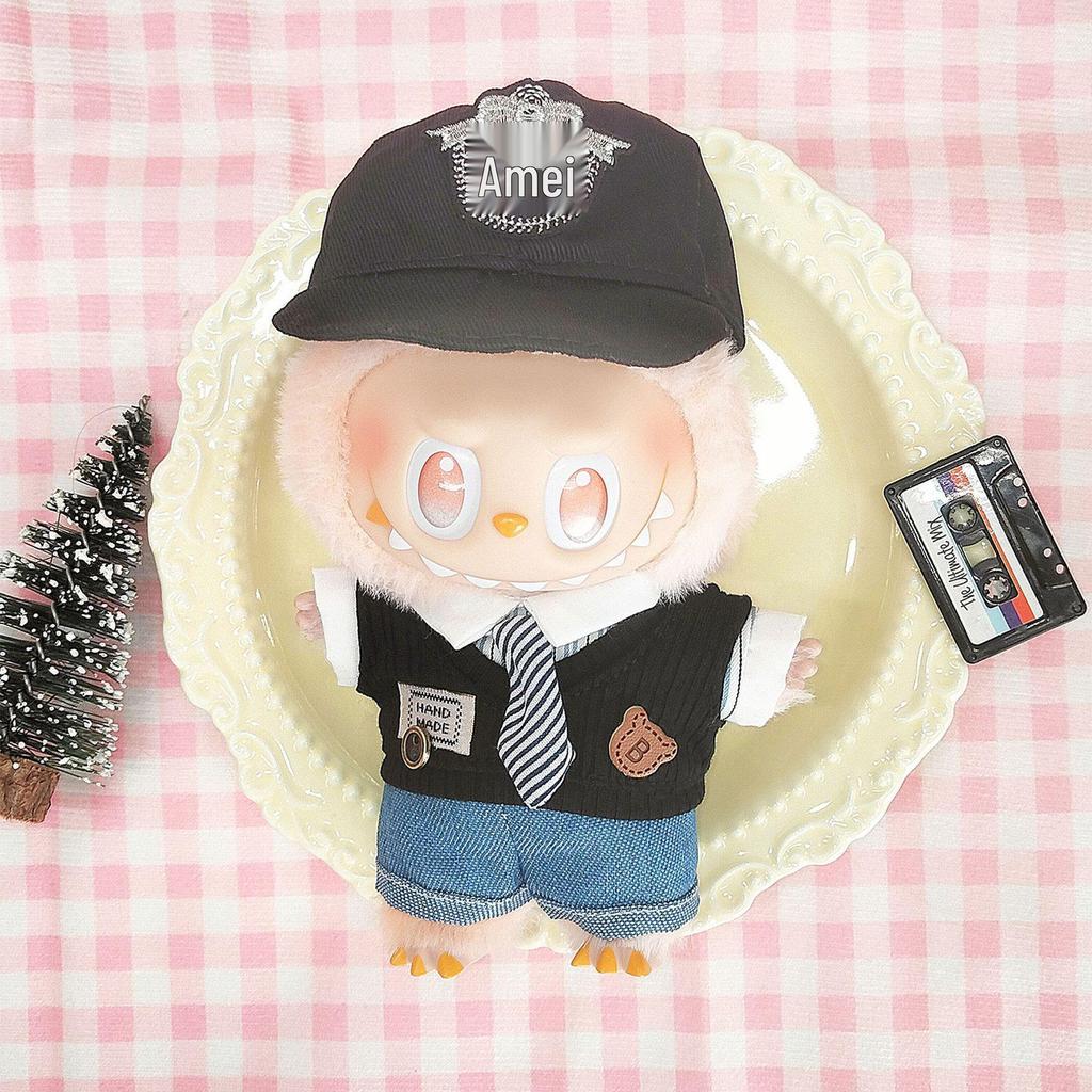 17cm Labubu Doll Clothing Set for 3.0 and First/Second Generation Sitting Party Blind Box Skirt