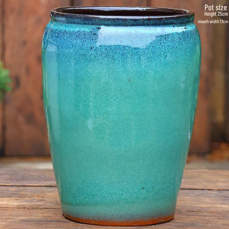 Sonderangebot: Retro Terrakotta Hoher Blumentopf für Sukkulenten oder Rettich