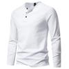 Men Solid Color Long Sleeve Casual Basic Bottoming T Shirt For Daily Wear