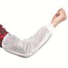 100 Pack Disposable Non-woven Fabrics Oversleeves Arm Sleeves Protective Covers Oil Resistance Cleaning Oversleeves Work Sleeves