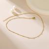 EUEAVAN 2MM Link Chain Basic Necklace For Woman Men Stainless Steel Trendy All-match Adjustable Chain DIY Jewelry Accessories